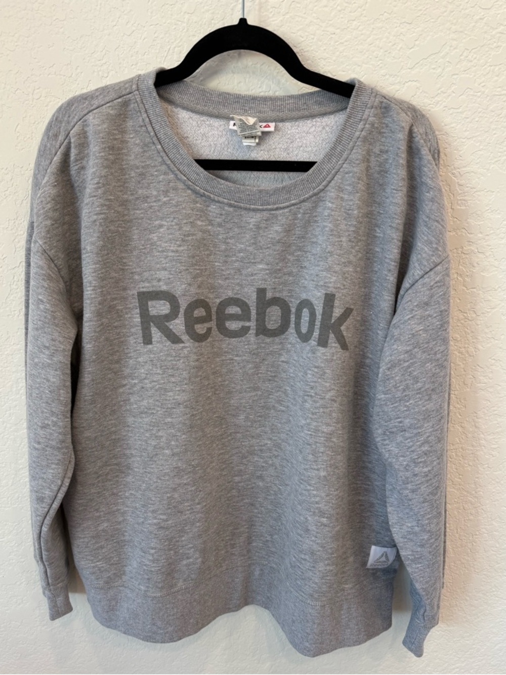 Reebok Gray Logo Crewneck Sweatshirt
